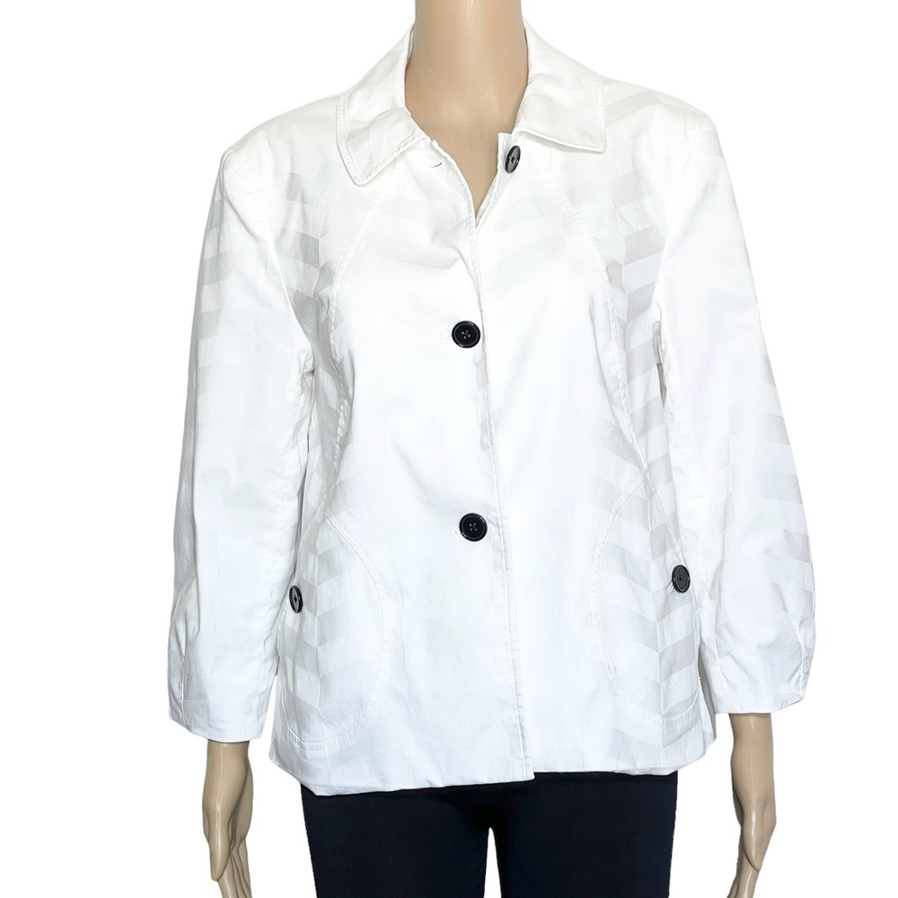jones new york stretch Jacket   Woman’s 12  White